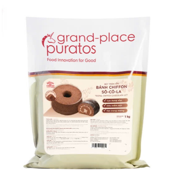 🍩Bột trộn sẵn bánh Chiffon sô-cô-la 1kg🍩