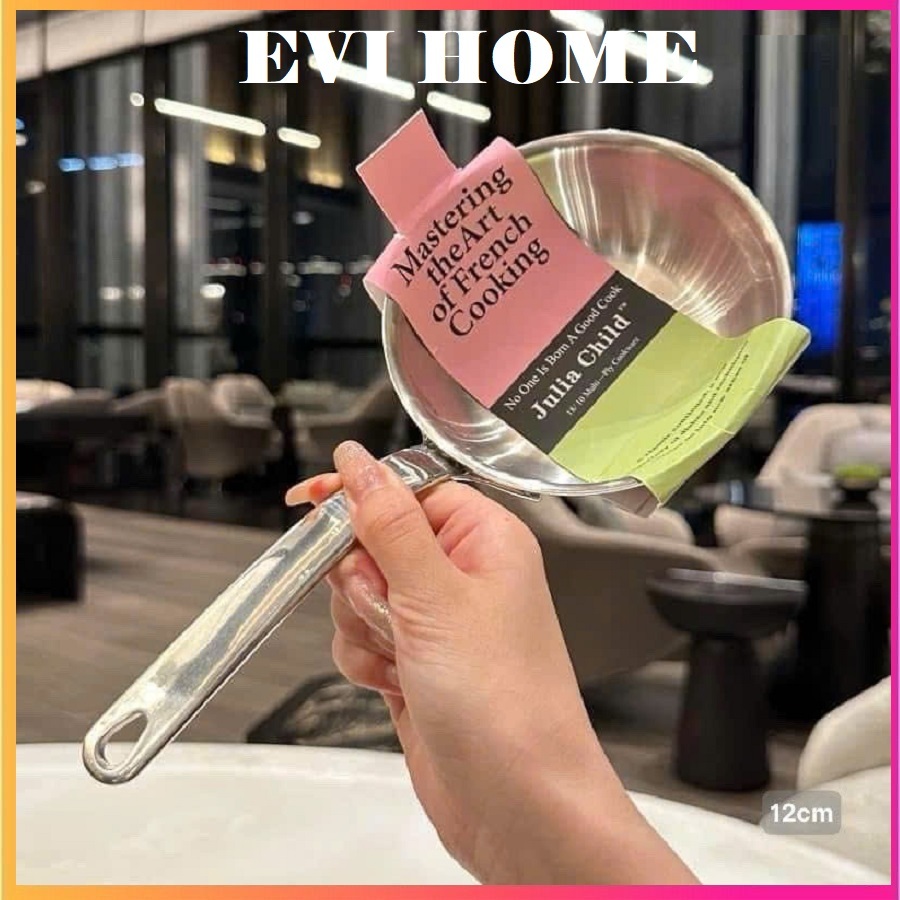Chảo chống dính JULIA CHILD inox 304 nguyên khối 12cm bằng thép không gỉ