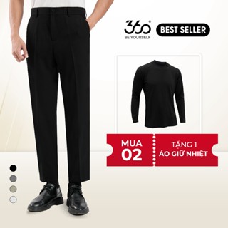 Quần âu nam vải rain cloth 360 Boutique quần tây nam slimcrop tôn dáng - QACOL420