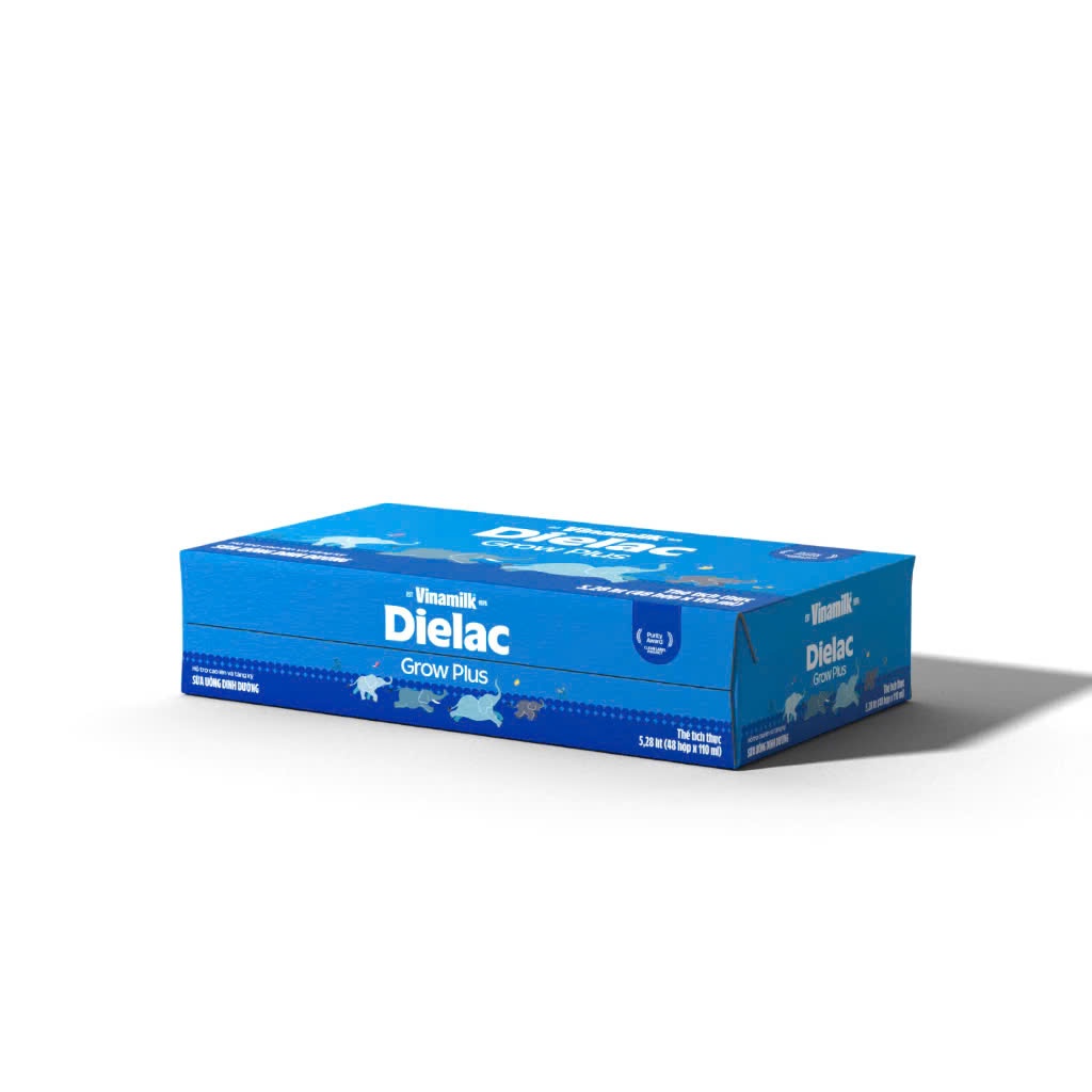 Thùng sữa bột pha sẳn Vinamilk Dielac growplus Xanh 110ml /180ml