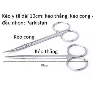 Kéo Y Tế Cong Nhọn Pakistan 10Cm