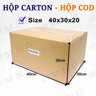 Hộp carton lớn đóng hàng size 40x30x20