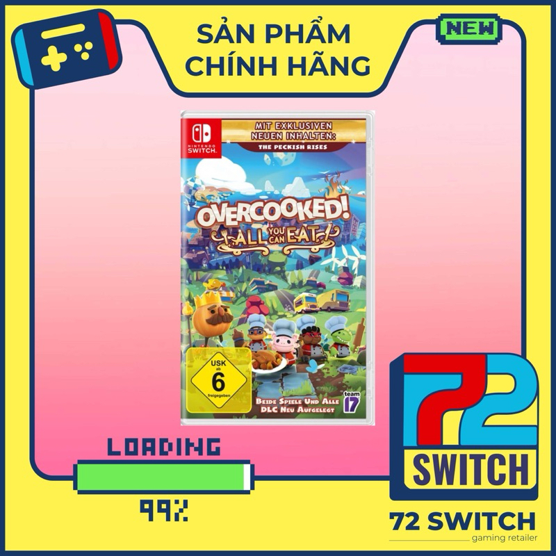 Băng Game Overcooked All You Can Eat Nintendo Switch.