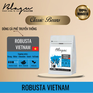 Cà Phê Blagu Hạt Đã Rang, Robusta Winey Honey, Medium Dark, Túi 250gr
