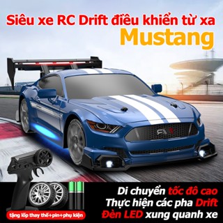 Xe ô tô điều khiển từ xa GTR tỉ lệ 1:24 RC Drift tốc độ cao giá rẻ, đồ chơi ô tô điều khiển từ xa cho trẻ em BOBIKIDS