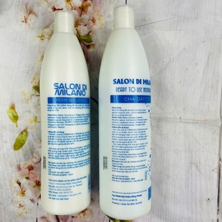 CẶP THUỐC UỐN TÓC MILANO 1000ML*2 mẫu mới