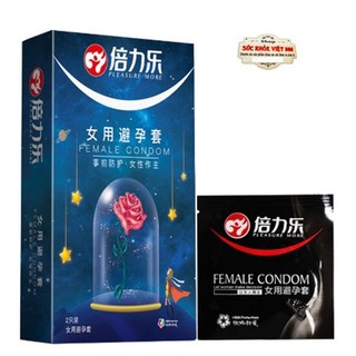 Bao cao su nữ female HBM hộp 2 cái