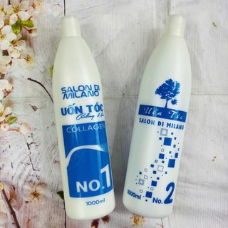_CẶP KEM UỐN TÓC MILANO 1000ML*2 ( mẫu mới )