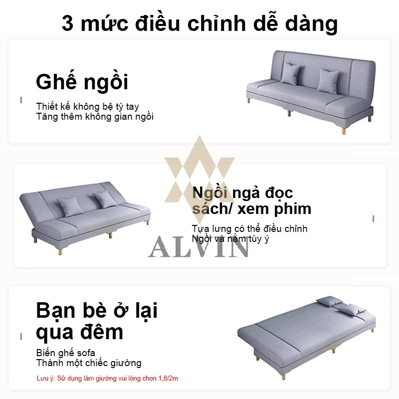 Sofa giường gấp giường gấp gọn hàng nhập khẩu Thoải Mái Êm Ái Tháo Lắp Tiện Lợi Khổ Lớn1m9 | BigBuy360 - bigbuy360.vn