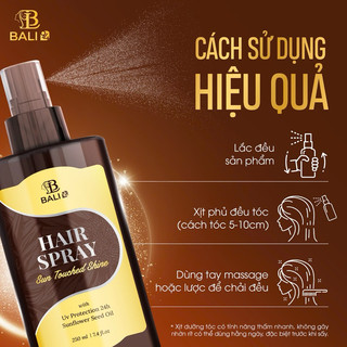 xịt dưỡng tóc wellnow và Bali94  250ml
