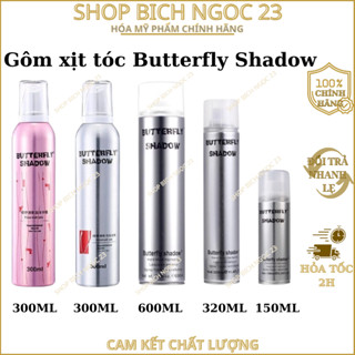  Gôm xịt tóc Butterfly Shadow 150ml 320ml 600ml Chính hãng Gôm bạc giữ nếp tạo kiểu nam nữ 