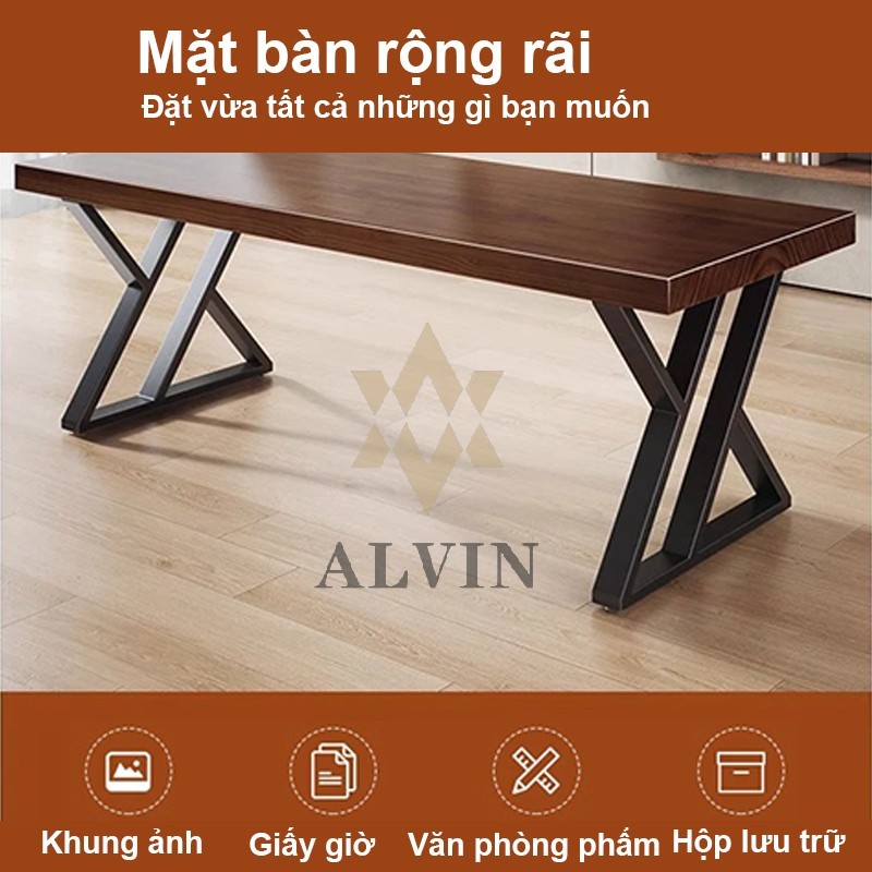 bàn làm việc mặt bàn gỗ me tây mặt bàn gỗ 1m4/1m6， bàn gỗ làm việc | BigBuy360 - bigbuy360.vn