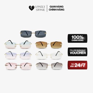 [LonelyStonie] Phụ Kiện Kính Mát Lonely Stonie Ver.1 - Gọng Kim Loại Không Viền Thời Trang, Form Đẹp, Cá Tính Cho Nam Nữ