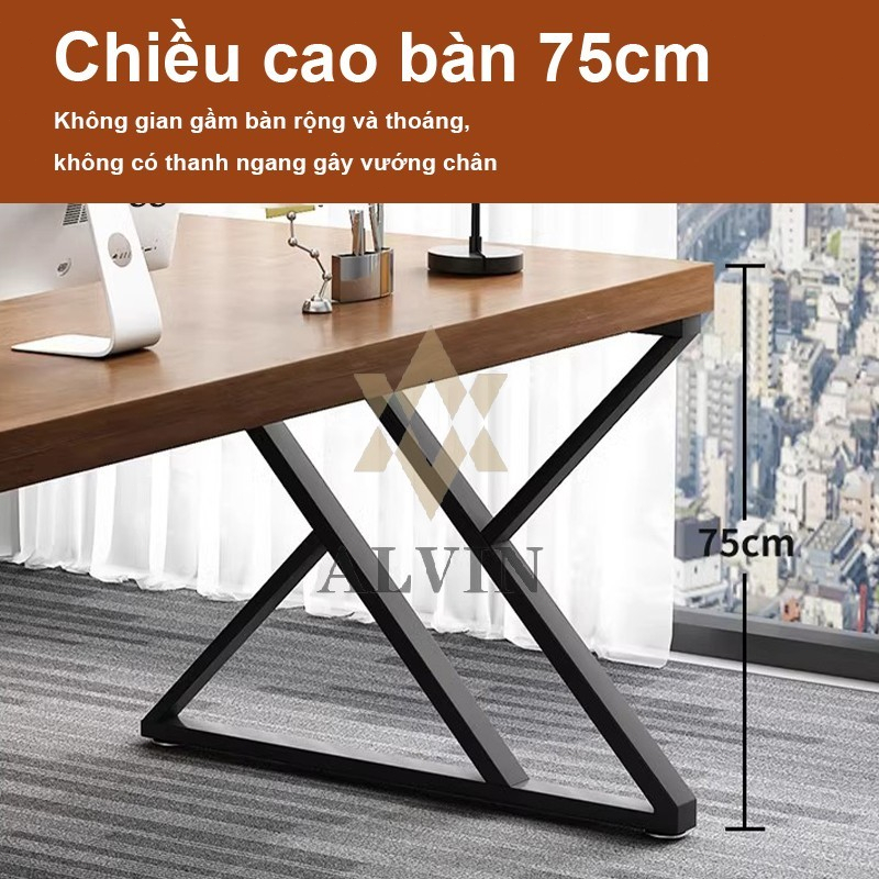 bàn làm việc mặt bàn gỗ me tây mặt bàn gỗ 1m4/1m6， bàn gỗ làm việc | BigBuy360 - bigbuy360.vn