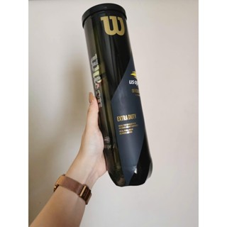 Combo 5 Lon Bóng Tennis Wilson US Open (4 Quả/Hộp), banh tennis wilson đen hàng chính hãng