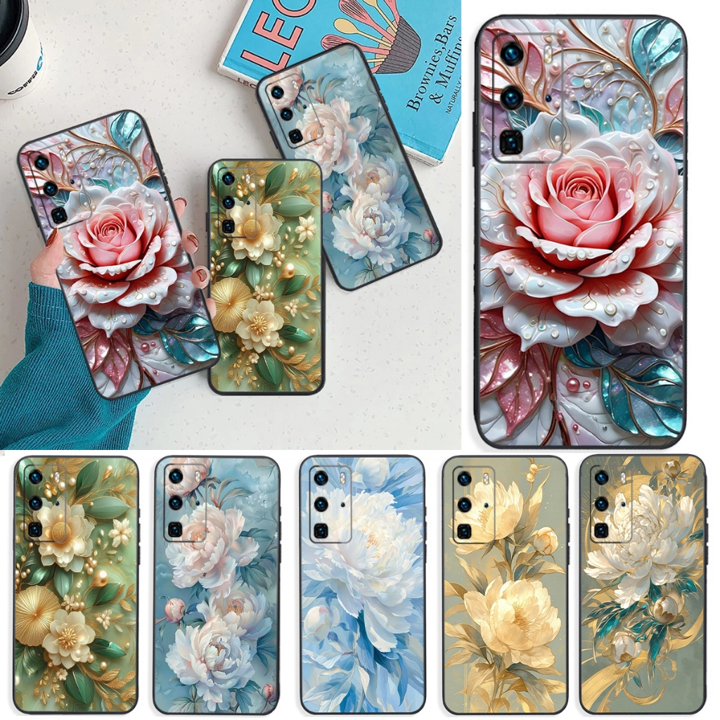 Ốp lưng Huawei P40 / P40 Pro / P40 lite in hình hoa sang trọng,đẹp,giá rẻ/PN CASE