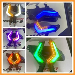 Xi nhan chữ Z  Led đuổi audi 12v gấp khúc cho xe điện x men,133s,xe máy