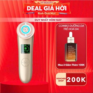  Máy nâng cơ mặt đẩy tinh chất trẻ hóa da Nanotime F81E HT Beauty máy massage chăm sóc da bằng sóng RF Photon kết nốiapp 