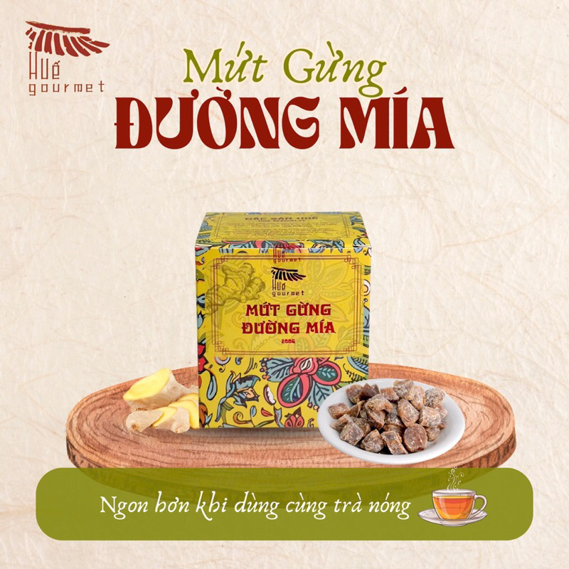 Mứt Gừng Dẻo Kim Long Huế - Vị Đường Mía