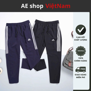 Quần jogger thể thao Adidas AE Shop VN6886, Quần dài thu đông nam chất gió loại 1 túi khoá dây rút form đẹp