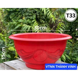  Combo 2 Cái Chậu Nhựa Truyền Thống T28 + T33 + T38 + T48 + T58 Có Lỗ   Chậu Nhựa Trồng Cây  Trồng Hoa 