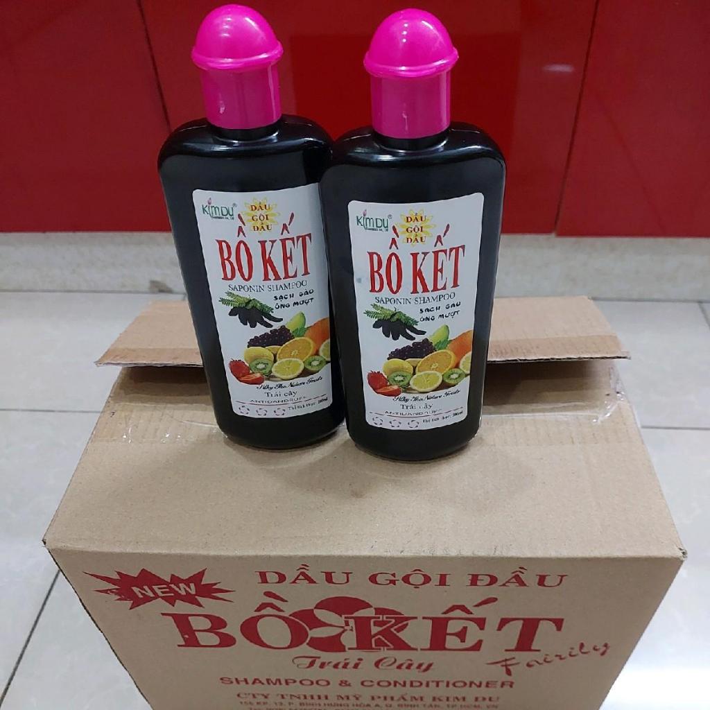 Thùng 25 chai dầu gội bồ kết kimdu chai 200ml dầu gội