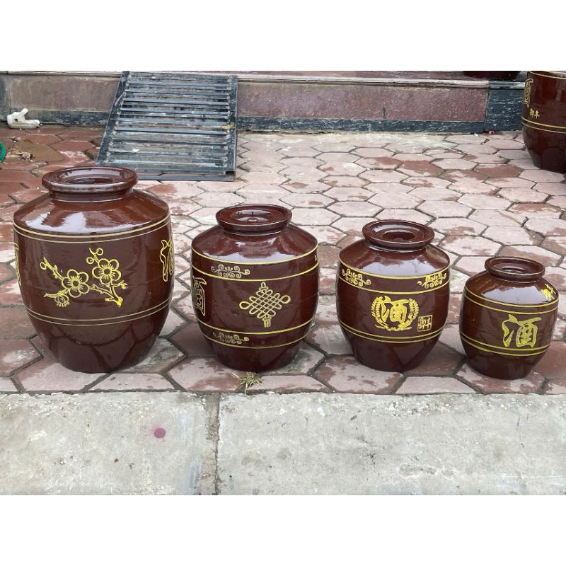 Chum sành ngâm rượu 20L - 30L - 50L - 60L - 120L - 180L - 200L - Bình Ngâm Rượu  hàng Cao Cấp