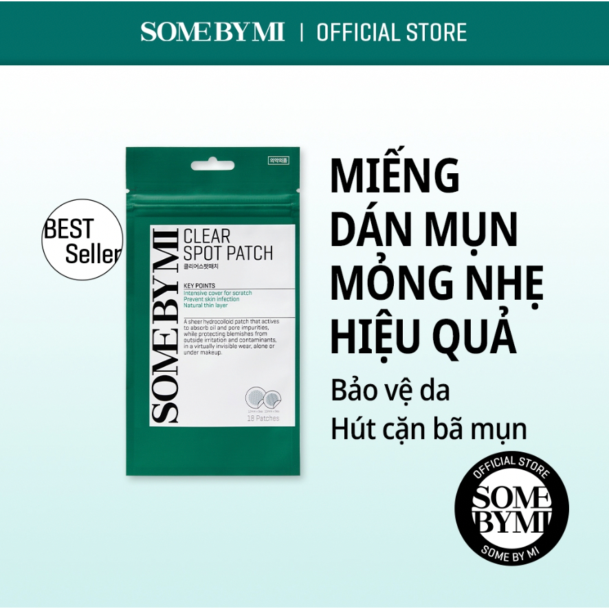 Miếng Dán Ngừa Mụn Some By Mi Clear Spot Patch (Set 18 miếng)