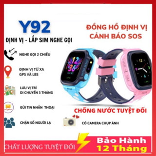 ồng hồ thông minh Smart Watch Y92 định vị nghe gọi đa chức năng cao cấp lắp sim độc lập giành cho bé DC08 F1 STORE