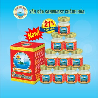 Combo 10 lọ 70ml, 21% Yến sào Sanvinest Khánh Hòa dành cho mọi độ tuổi.