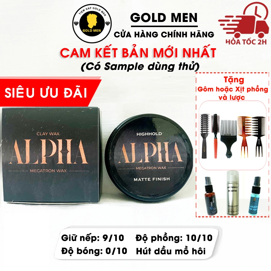 [CHÍNH HÃNG] Sáp vuốt tóc Alpha Clay Wax + Tặng quà