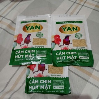 Cám YAN dưỡng thức ăn chim hút mật và ốc mít Yan dưỡng gói 100gr