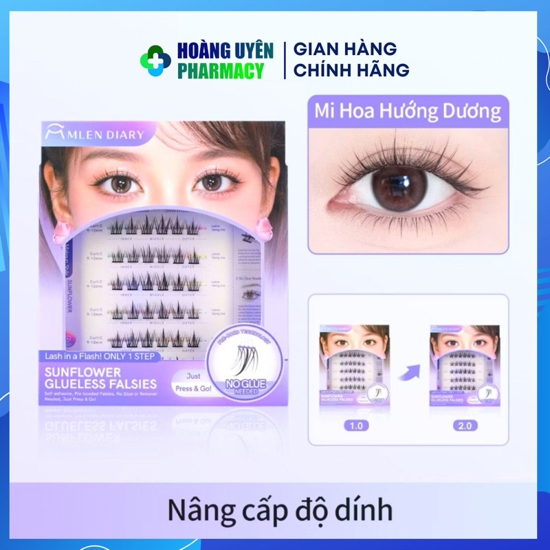 Mi Giả Tự Dính Không Dùng Keo Mlen Diary Glueless Falsies