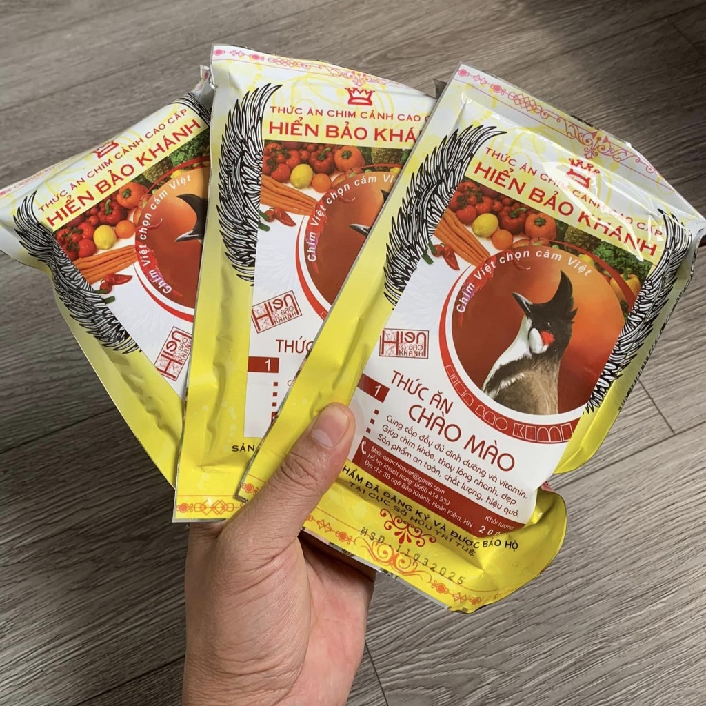 Cám chim chào mào Hiển Bảo Khánh số 1, 2 (Dưỡng, Căng lửa)