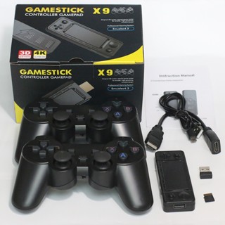 Game Stick Vàng X9 2024 Chip S905X3 4K nâng cấp game stick đỏ 3d máy chơi game cầm tay kết nối tivi