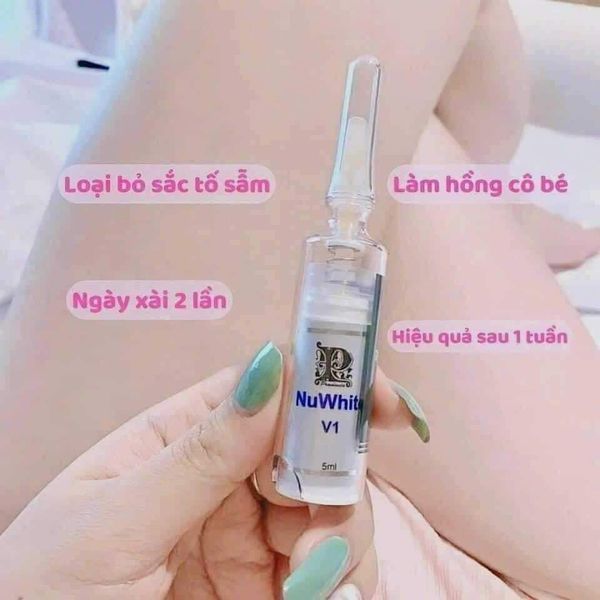 Kem Nuwhite Mibiti- 5ML- hồng nhũ hoa N1, hồng vùng kín nuwhite V1,Khử thâm nách mông bẹn H6, hồng m