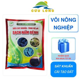 Tinh Vôi Nông Nghiệp (1kg) Vôi bột khử khuẩn, cải tạo đất, bổ sung vi lượng giúp cây phát triển.