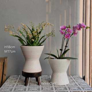 bình hoa trồng lan,thủy tiên,cắm bông siêu xinh gốm Bát Tràng cao cấp