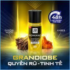 Xịt khử mùi toàn thân Romano 150ml ( ĐỦ MÙI)