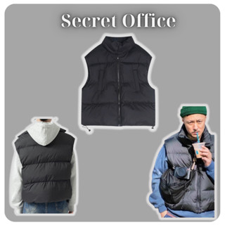 Áo Gile Phao Form Rộng Dây Rút Tăng Chỉnh, Áo Phao Gile Cộc Tay Chần Bông Dành Cho Nam Và Nữ