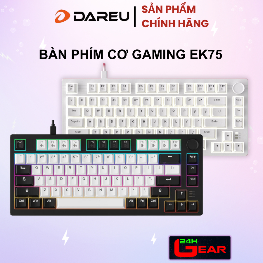 Bàn phím cơ Gaming EK75 ( Dream / Firefly Switch )