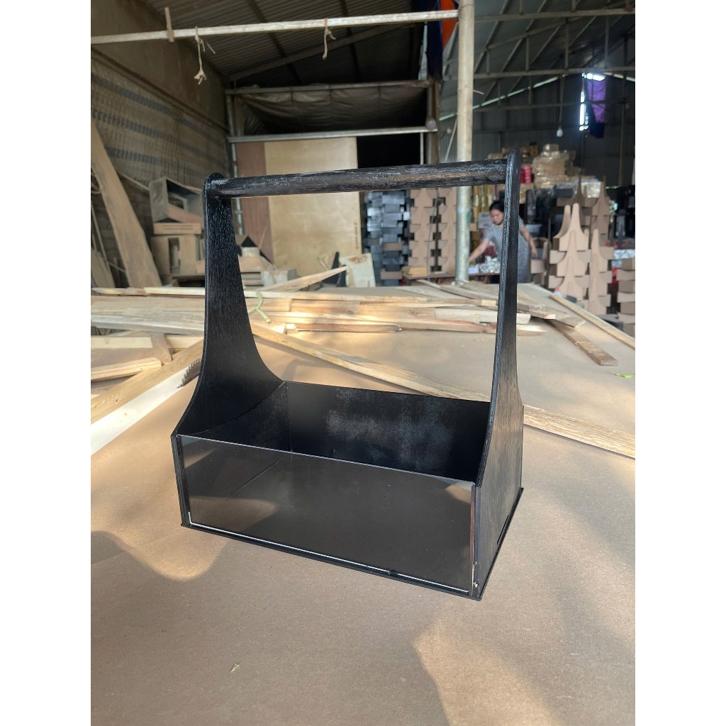 Giỏ quà tết, khay gỗ, hộp đựng quà tết mẫu hot, khay quà tết giá rẻ, giỏ mica đựng quà tết