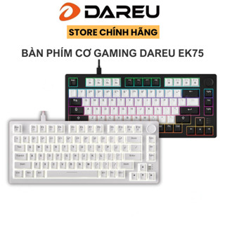 Bàn phím cơ DareU EK75 White / Black ( Switch Dream ,FireFly)