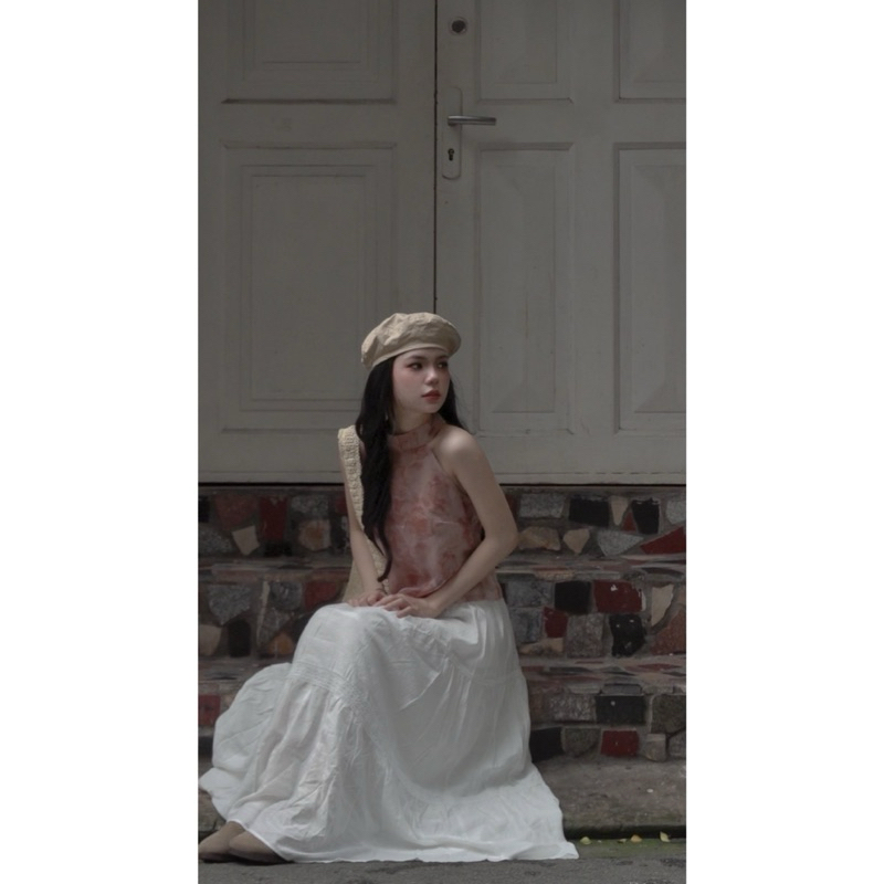   SMOR.VN  Áo yếm 2 lớp chất tơ xốp SNE 