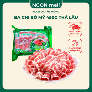 Ba chỉ bò Mỹ cuộn dải 450g NGON meli Giao Hỏa Tốc Hà Nội