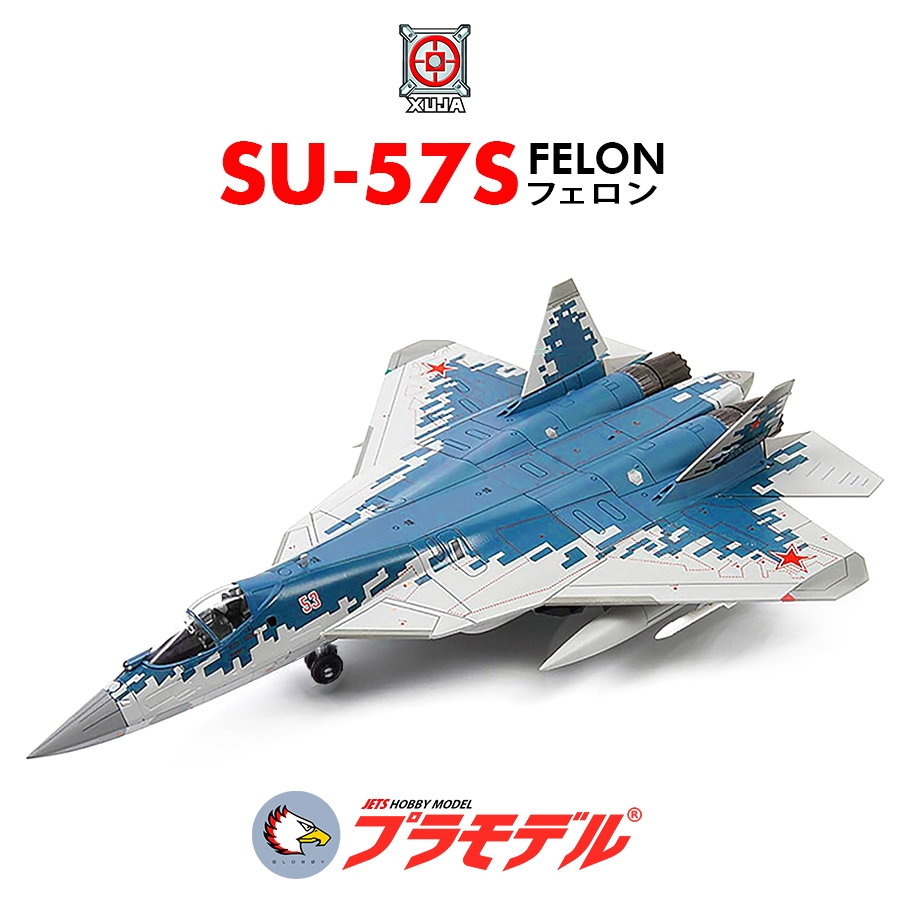 JHM - Mô hình máy bay SU57 SU-57 Felon A-10 Thunderbolt SU-25 FrogFoot F-14 Tomcat Black Bunny