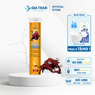 Viên sủi bò húc tăng lực Plusszs Energy tỉnh táo giảm mệt mỏi tăng cường sức khoẻ (20 viên)