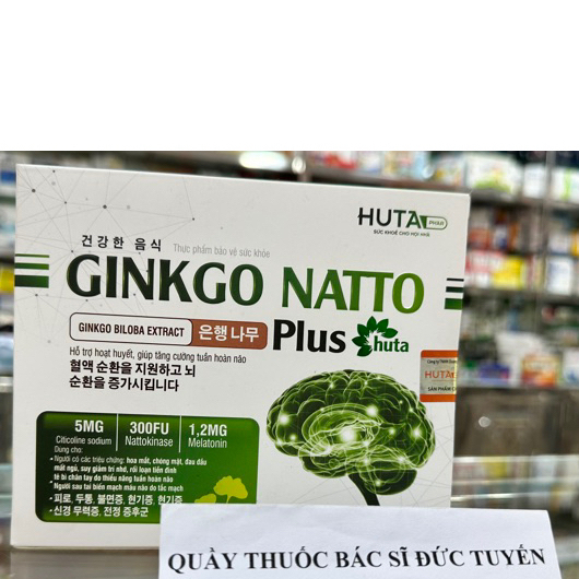 Ginkgo Natto Plus Huta Viên Hỗ Trợ Hoạt Huyết, Tăng Cường Tuần Hoàn Máu Não