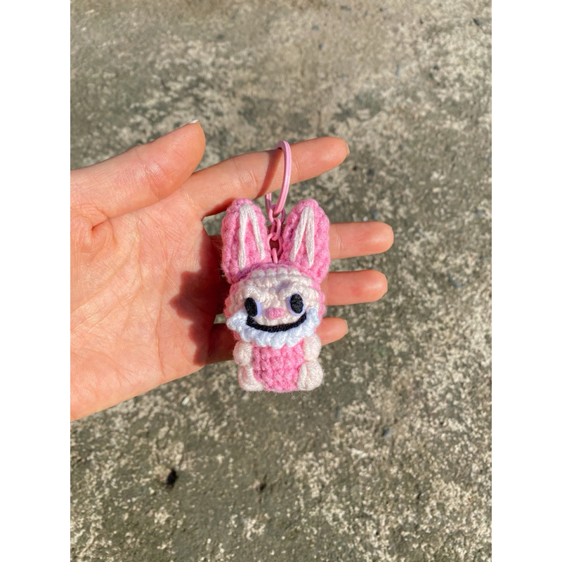 Móc khóa len Labubu mini