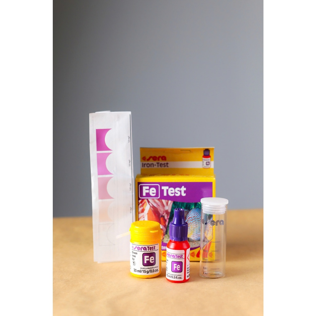 test sera,test môi trường nước,test Fe,test sắt ,test phèn đo phèn có trong nước ao nuôi